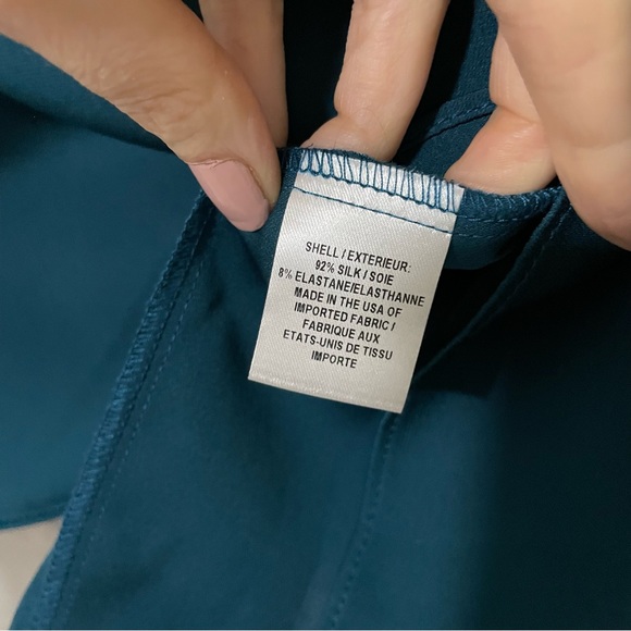 Milly | Juliette Dramatic Bishop Sleeve Stretch Silk Blouse - Picture 5 of 8